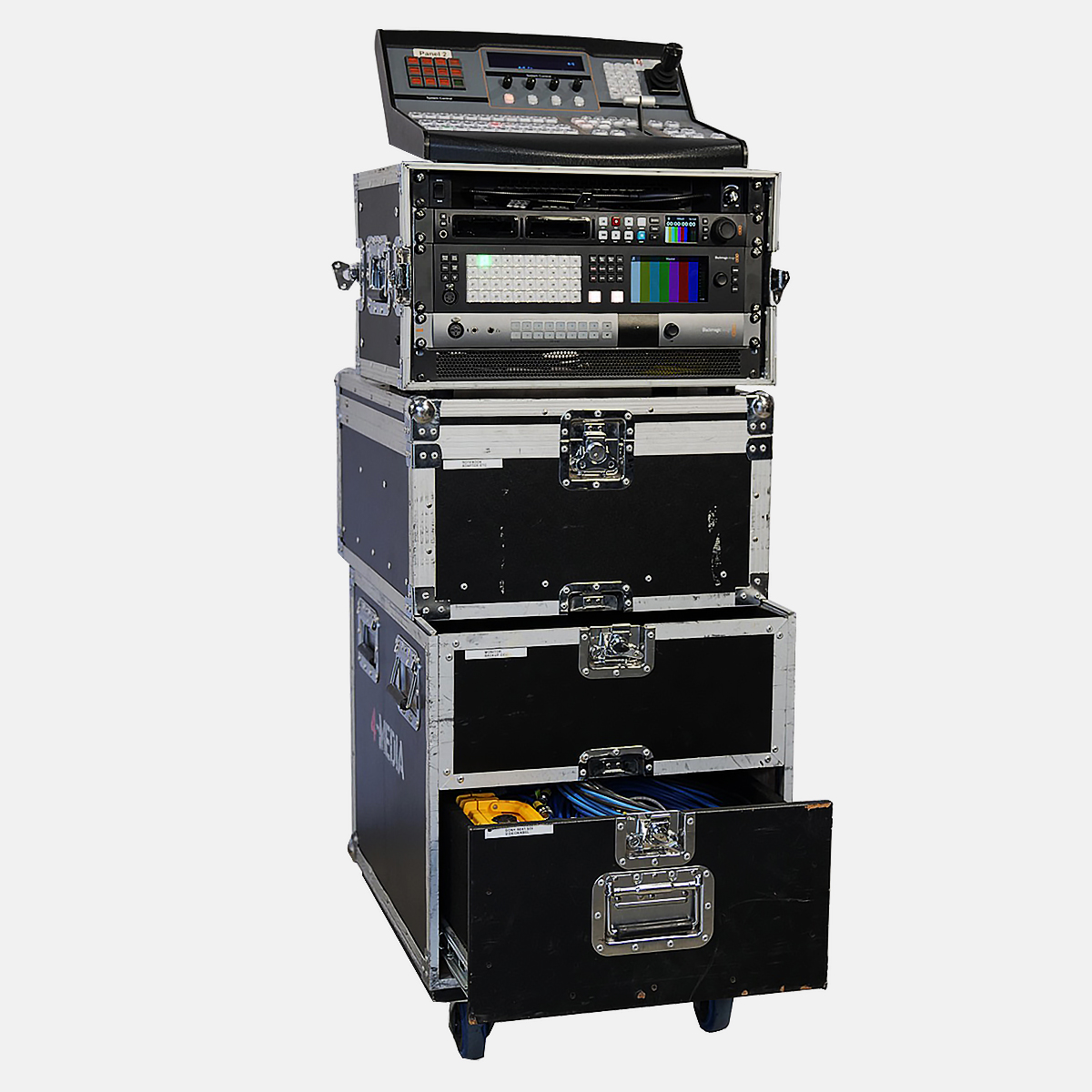 Unit 5 - 4 M/E | 3 Kameras | JVC GY-HM 750 + Mac mini